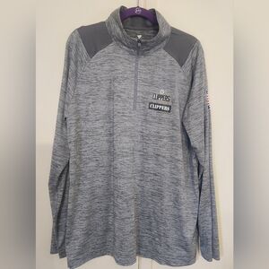 Fanatics Gray Striped Pullover